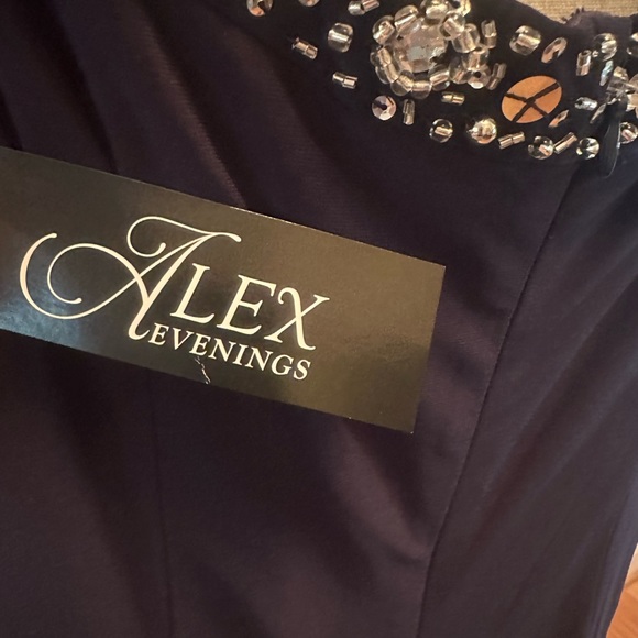 NWT Alex Evenings - 435372 Plus Size Sleeveless A-Line Dress 18W (No jacket) - Picture 11 of 15